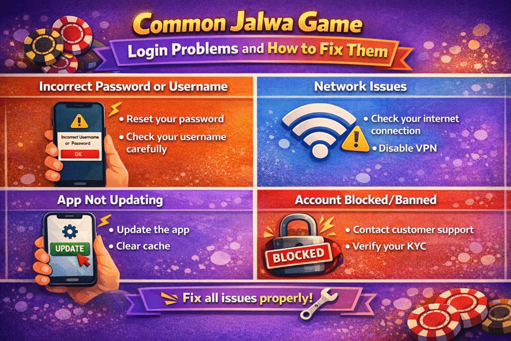 Jalwa Game Login Problems Fix